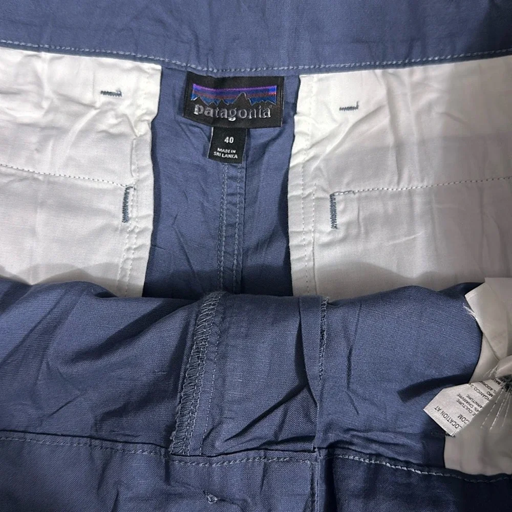 Patagonia Mens Lightweight All-Wear‎ Hemp Pants Navy NWOT Size 40 x 32 - Picture 2 of 6
